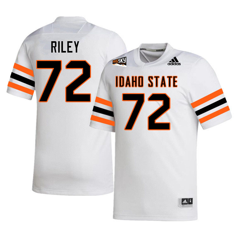 Men #72 Syr Riley Idaho State Bengals 2023 College Football Jerseys Stitched-White